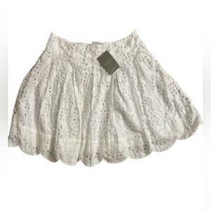 Anthropologie - NWT White Boho Skirt Size 2